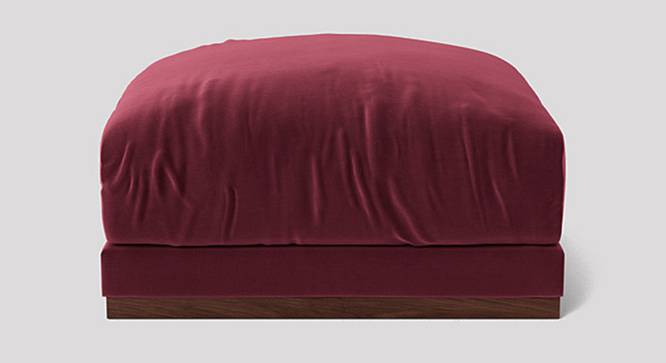 Denvar Ottoman Color in T Blue (Maroon) by Urban Ladder - Design 1 Side View - 856184