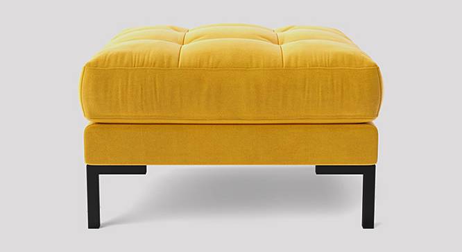 Lano Ottoman Color in Dark Grey (Yellow) by Urban Ladder - Design 1 Side View - 856187