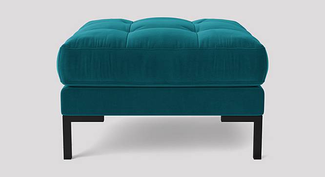 Lano Ottoman Color in Dark Grey (Teal Blue) by Urban Ladder - Design 1 Side View - 856198