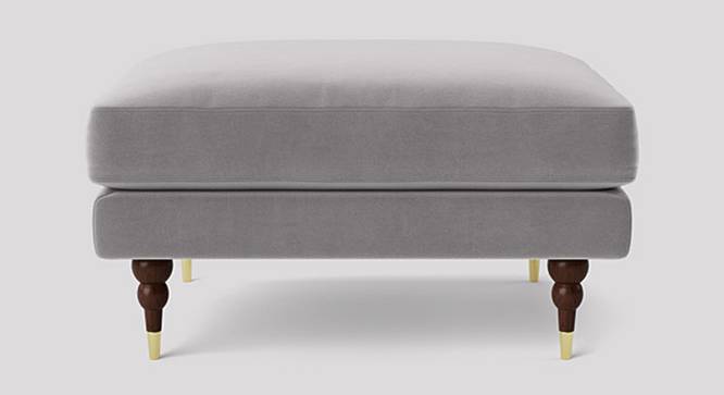 Charlbury Ottoman Color in T Blue (Grey) by Urban Ladder - Design 1 Side View - 856205