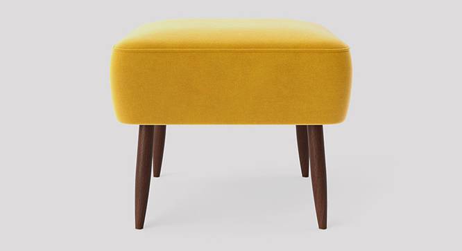 Billie Ottoman Color in Black (Yellow) by Urban Ladder - Design 1 Side View - 856218