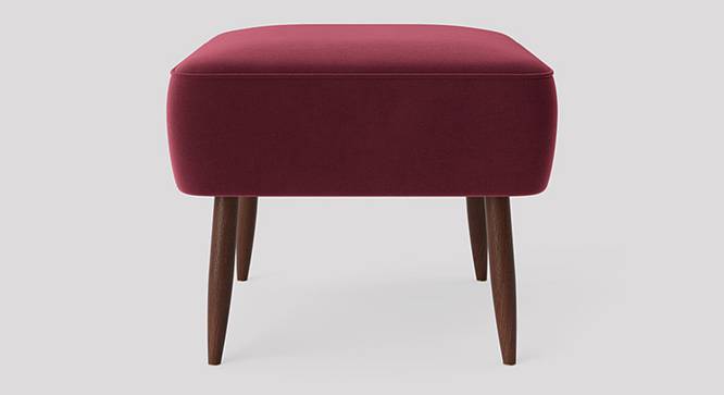 Billie Ottoman Color in Black (Maroon) by Urban Ladder - Design 1 Side View - 856221