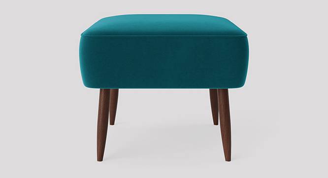 Billie Ottoman Color in Black (Teal Blue) by Urban Ladder - Design 1 Side View - 856231