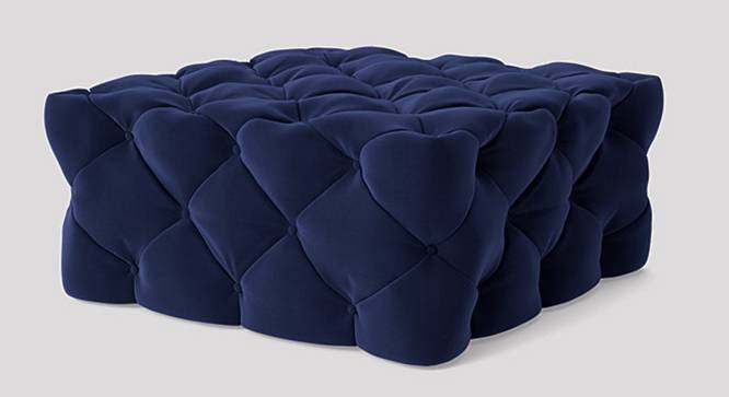 Winston Ottoman Color in T Blue (Navy Blue) by Urban Ladder - Design 1 Side View - 856239