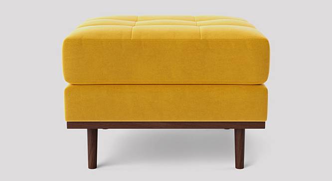 Berlo Ottoman Color in Dark Grey (Yellow) by Urban Ladder - Design 1 Side View - 856241