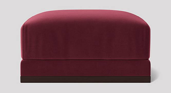 Alesun Ottoman Color in Black (Maroon) by Urban Ladder - Design 1 Side View - 856269