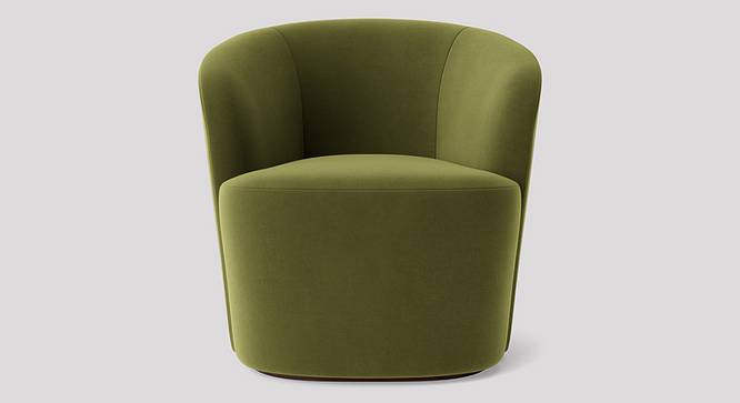 Aron Accent chair Velvet in Cream Color (Mint Green) by Urban Ladder - Design 1 Side View - 856306