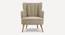Lerrot Accent chair Velvet in Beige Color (Beige) by Urban Ladder - Design 1 Side View - 856314