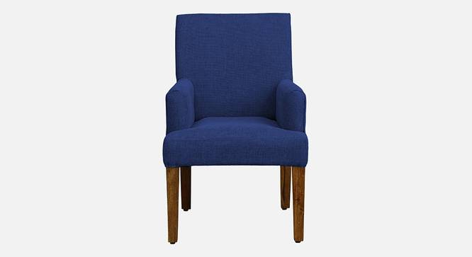 Bertly Accent chair Velvet in Grey Color (Navy Blue) by Urban Ladder - Design 1 Side View - 856319