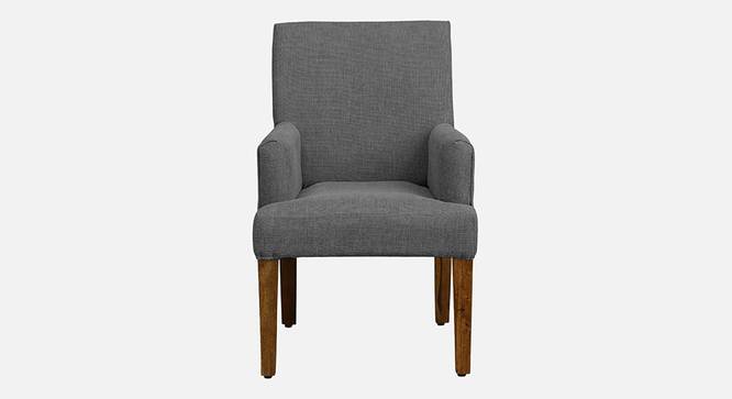 Bertly Accent chair Velvet in Grey Color (Grey) by Urban Ladder - Design 1 Side View - 856326