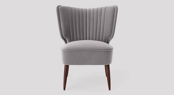 Duke Accent chair Velvet in Grey Color (Grey) by Urban Ladder - Design 1 Side View - 856329