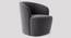 Aron Accent chair Velvet in Cream Color (Dark Grey) by Urban Ladder - Front View Design 1 - 856358