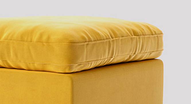 Seattle Ottoman Color in T Blue (Yellow) by Urban Ladder - Design 1 Side View - 856404
