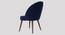 Toled Accent chair Velvet in Maroon Color (Navy Blue) by Urban Ladder - Ground View Design 1 - 856445