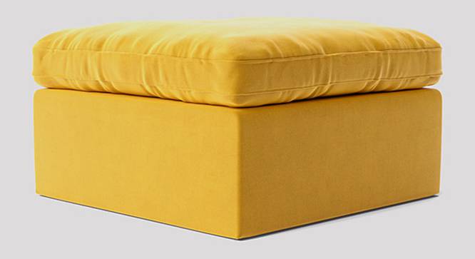 Seattle Ottoman Color in T Blue (Yellow) by Urban Ladder - Front View Design 1 - 856494