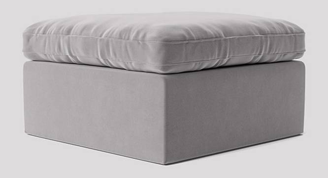 Seattle Ottoman Color in T Blue (Grey) by Urban Ladder - Front View Design 1 - 856495