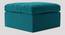 Seattle Ottoman Color in T Blue (Teal Blue) by Urban Ladder - Front View Design 1 - 856500