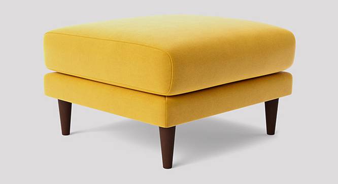 Turin Ottoman Color in Black (Yellow) by Urban Ladder - Front View Design 1 - 856504