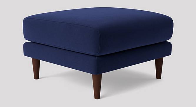 Turin Ottoman Color in Black (Navy Blue) by Urban Ladder - Front View Design 1 - 856509