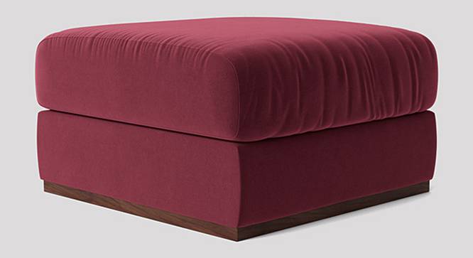 Royse Ottoman Color in T Blue (Maroon) by Urban Ladder - Front View Design 1 - 856533