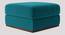 Royse Ottoman Color in T Blue (Teal Blue) by Urban Ladder - Front View Design 1 - 856540