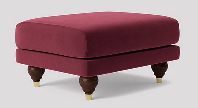 Weterlo Ottoman Color in Dark Grey (Maroon) by Urban Ladder - Front View Design 1 - 856544