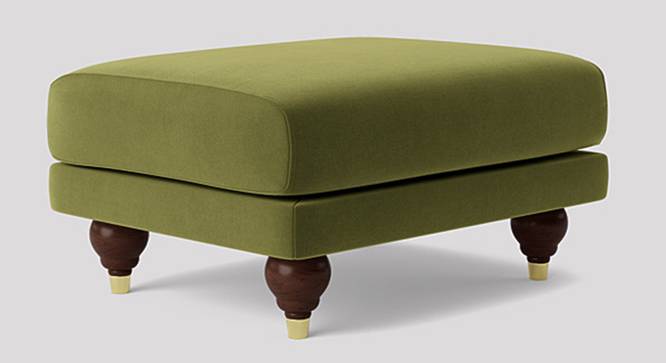 Weterlo Ottoman Color in Dark Grey (Mint Green) by Urban Ladder - Front View Design 1 - 856547