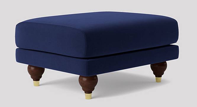 Weterlo Ottoman Color in Dark Grey (Navy Blue) by Urban Ladder - Front View Design 1 - 856550