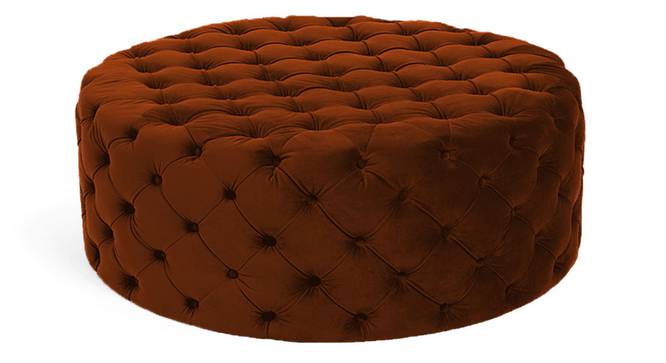 Telico Ottoman Color in Black (Brown) by Urban Ladder - Front View Design 1 - 856557