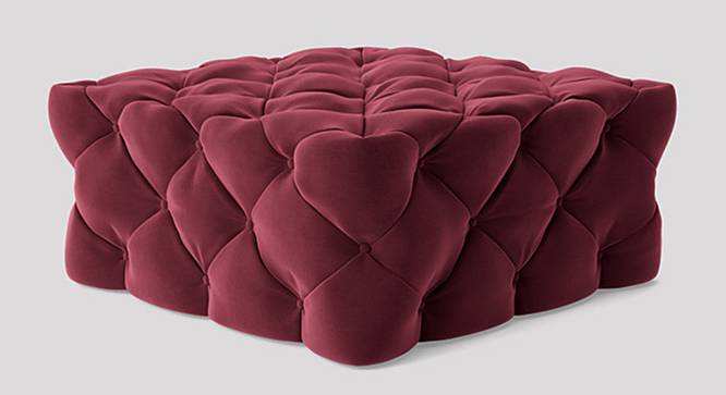 Winston Ottoman Color in T Blue (Maroon) by Urban Ladder - Front View Design 1 - 856560