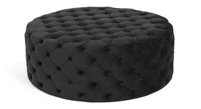 Telico Ottoman Color in Black (Black) by Urban Ladder - Front View Design 1 - 856561