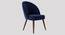 Toled Accent chair Velvet in Maroon Color (Navy Blue) by Urban Ladder - Front View Design 1 - 856575