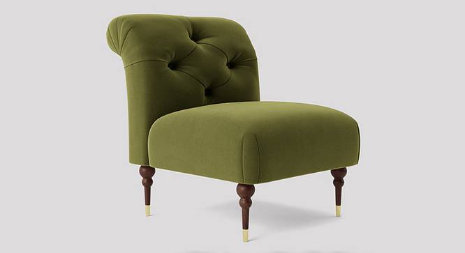 Tybalt Accent chair Velvet in Maroon Color (Mint Green) by Urban Ladder - Front View Design 1 - 856589