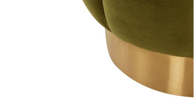Gilbert Ottoman Color in Dark Grey (Mint Green) by Urban Ladder - Design 1 Side View - 856596