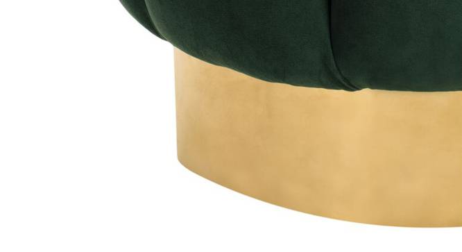 Gilbert Ottoman Color in Dark Grey (Green) by Urban Ladder - Design 1 Side View - 856600