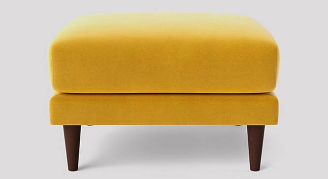 Turin Ottoman Color in Black (Yellow) by Urban Ladder - Design 1 Side View - 856608