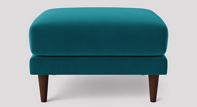 Turin Ottoman Color in Black (Teal Blue) by Urban Ladder - Design 1 Side View - 856616