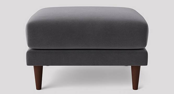 Turin Ottoman Color in Black (Dark Grey) by Urban Ladder - Design 1 Side View - 856619