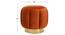Gilbert Ottoman Color in Dark Grey (Orange) by Urban Ladder - Rear View Design 1 - 856635