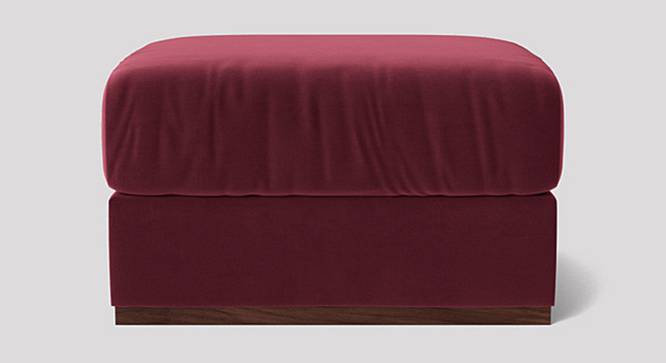 Royse Ottoman Color in T Blue (Maroon) by Urban Ladder - Design 1 Side View - 856653