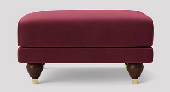 Weterlo Ottoman Color in Dark Grey (Maroon) by Urban Ladder - Design 1 Side View - 856670