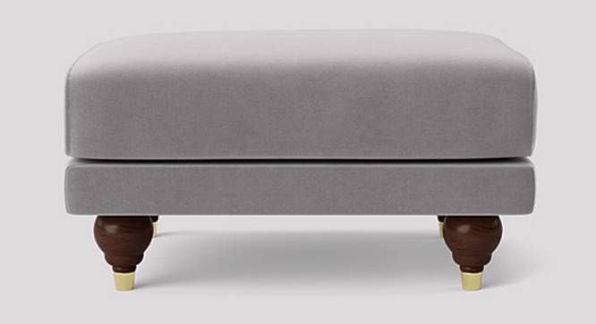 Weterlo Ottoman Color in Dark Grey (Grey) by Urban Ladder - Design 1 Side View - 856672