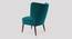 Duke Accent chair Velvet in Grey Color (Teal Blue) by Urban Ladder - Ground View Design 1 - 856681