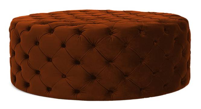 Telico Ottoman Color in Black (Brown) by Urban Ladder - Design 1 Side View - 856686
