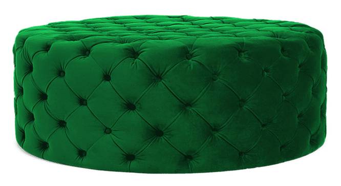Telico Ottoman Color in Black (Green) by Urban Ladder - Design 1 Side View - 856689