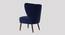 Fitz Accent chair Velvet in Maroon Color (Navy Blue) by Urban Ladder - Ground View Design 1 - 856692