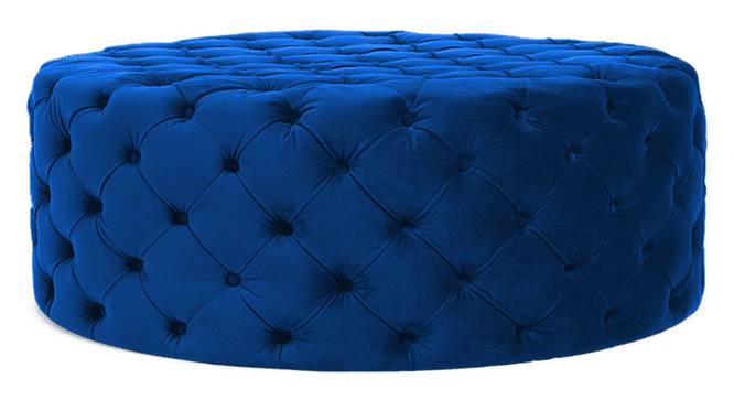 Telico Ottoman Color in Black (Navy Blue) by Urban Ladder - Design 1 Side View - 856693