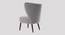 Fitz Accent chair Velvet in Maroon Color (Grey) by Urban Ladder - Ground View Design 1 - 856695