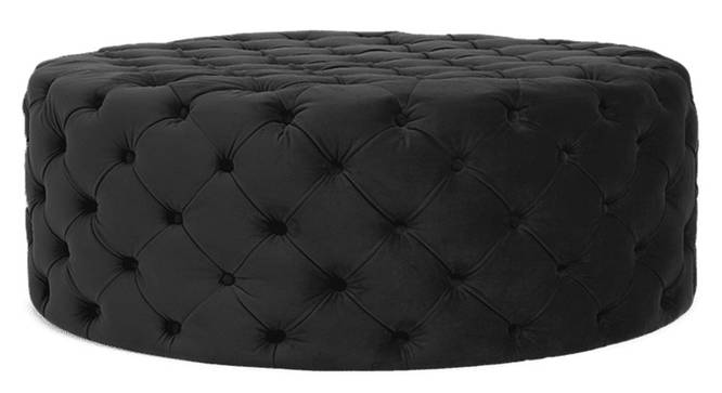 Telico Ottoman Color in Black (Black) by Urban Ladder - Design 1 Side View - 856696