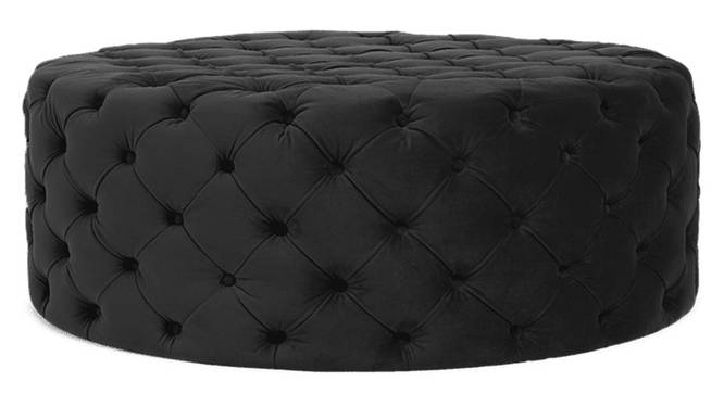 Telico Ottoman Color in Black (Black) by Urban Ladder - Design 1 Side View - 856696